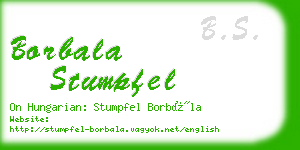 borbala stumpfel business card